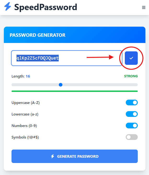 example of use